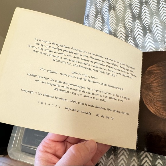 Harry Potter Postcard Book-French 2002 - Picture 6 of 6